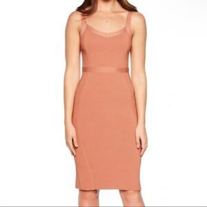 NWT Bardot Katy Bodycon Chestnut Knit  Sweater Dress Size US 6
